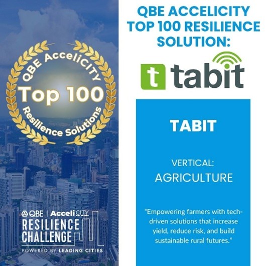 Tabit, AcceliCITY Resilience Challenge’da İlk 100 Yarı Finalist Arasında!